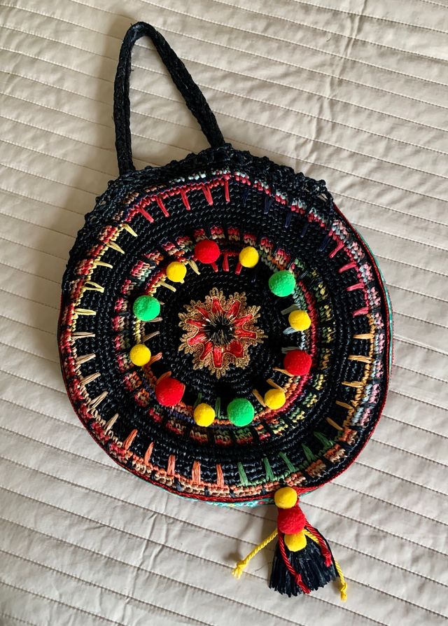 Borsa di paglia stile siciliano