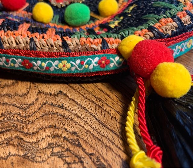 Borsa di paglia stile siciliano