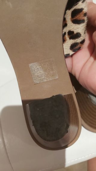 sandalias mujer, de cuero, 40