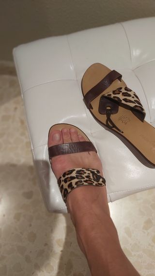 sandalias mujer, de cuero, 40