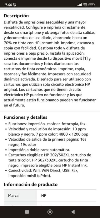 IMPRESORA HP OFFICE JET 5232