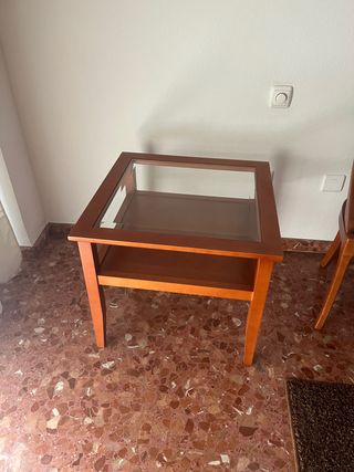 Mueble de comedor con mesa extensible y 6 sillas