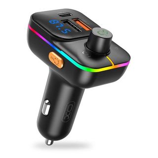 Transmisor Bluetooth 5.0 FM - 2x USB- A, 1x USB-C 