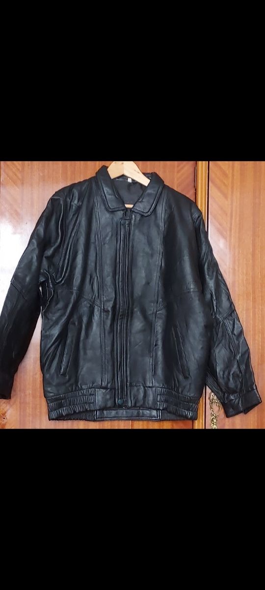 chaqueta de piel hombre vintage  talla 4   