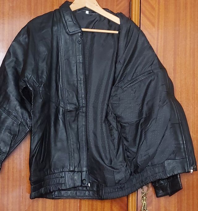 chaqueta de piel hombre vintage  talla 4   
