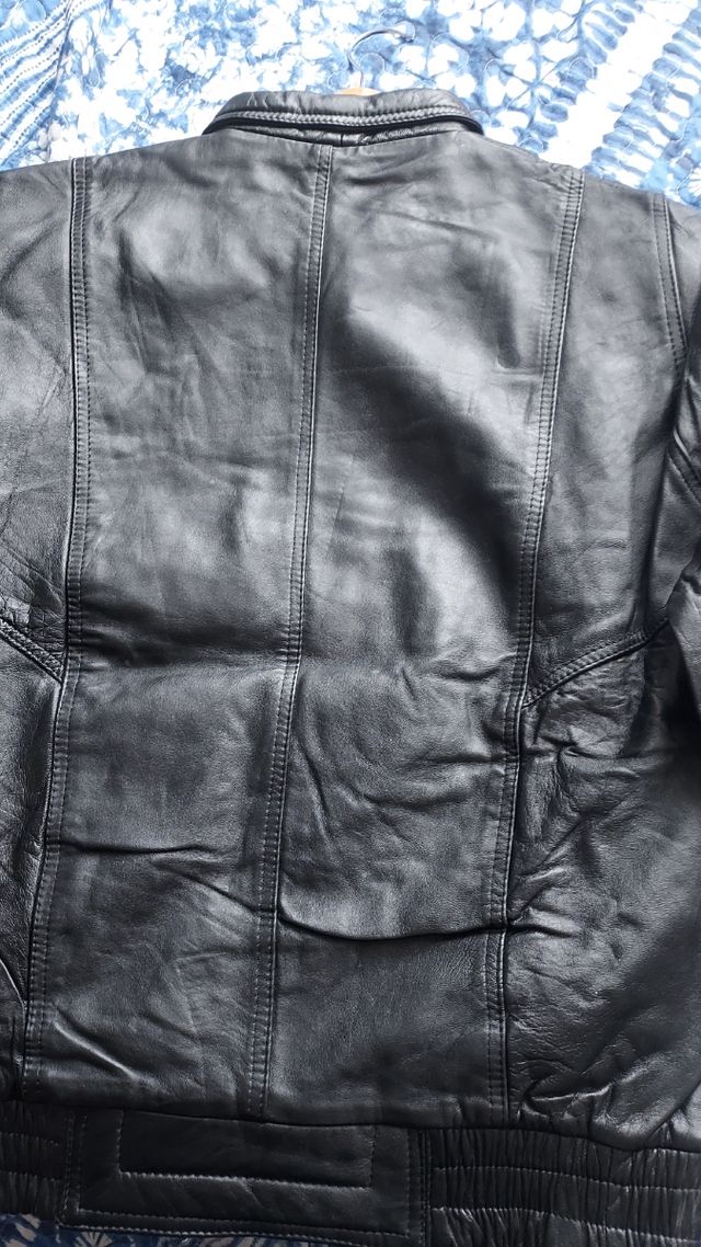 chaqueta de piel hombre vintage  talla 4   