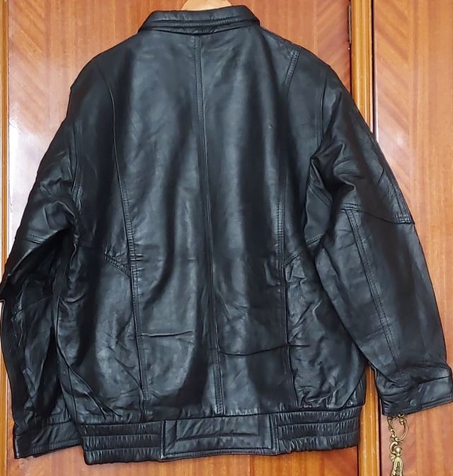 chaqueta de piel hombre vintage  talla 4   