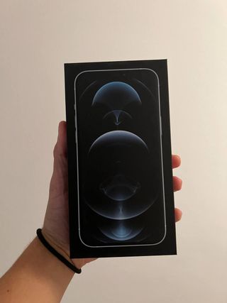 Caja iphone 12 pro max plata