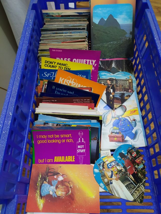 colección de postales muchas en inglés nuevas