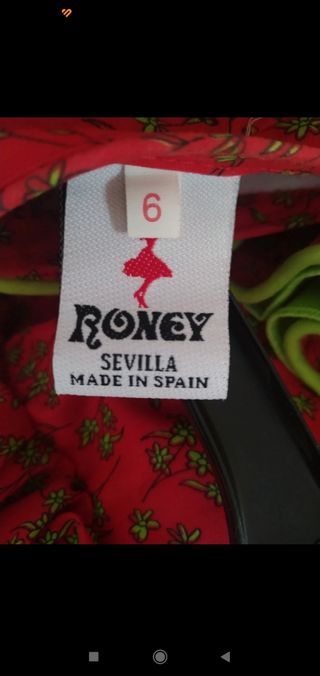 Vestido gitana niña. 