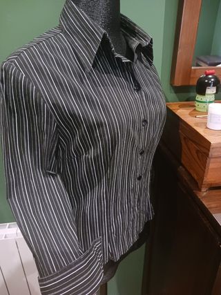 Camisa hecha a mano de rayas