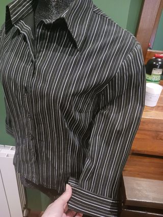 Camisa hecha a mano de rayas