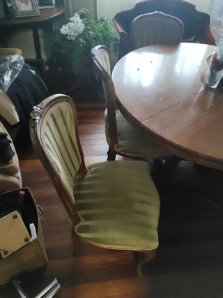 Mesa redonda, extensible con tableros