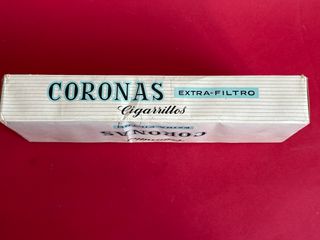 ANTIGUA CARTON DE CIGARRILLOS CORONAS