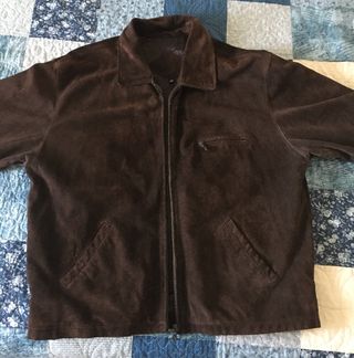 Chaqueta Cazadora Cuero Pull and Bear vintage