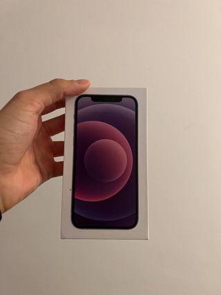 Caja iphone 12 mini negro