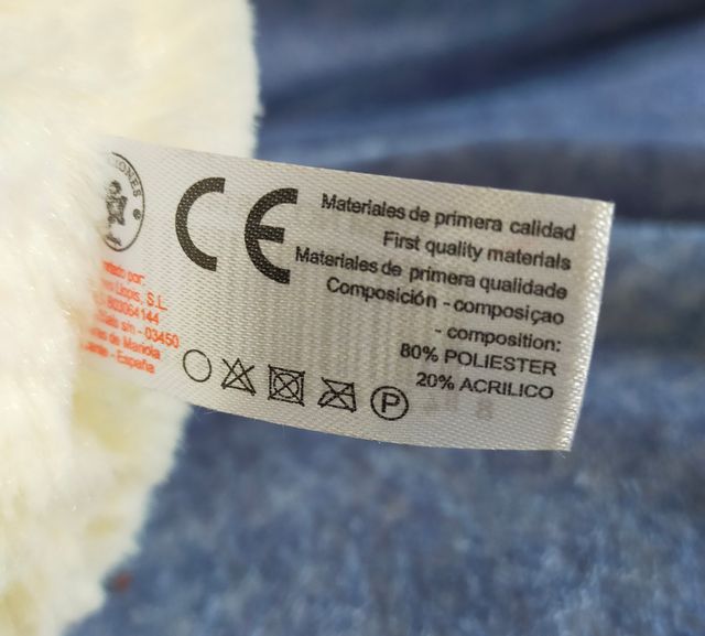 Peluche OSO POLAR NARICILLA ROJA marca LLOPIS