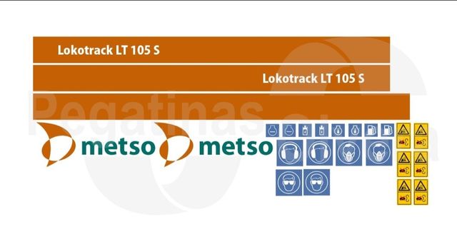 Kit Adhesivos Metso Locotrack LT105 S