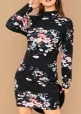 vestido ajustado estampado