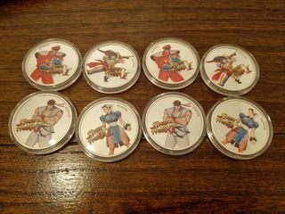 moneda plata street fighter colección