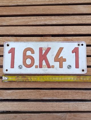 Matrícula Belga antigua años 70/80