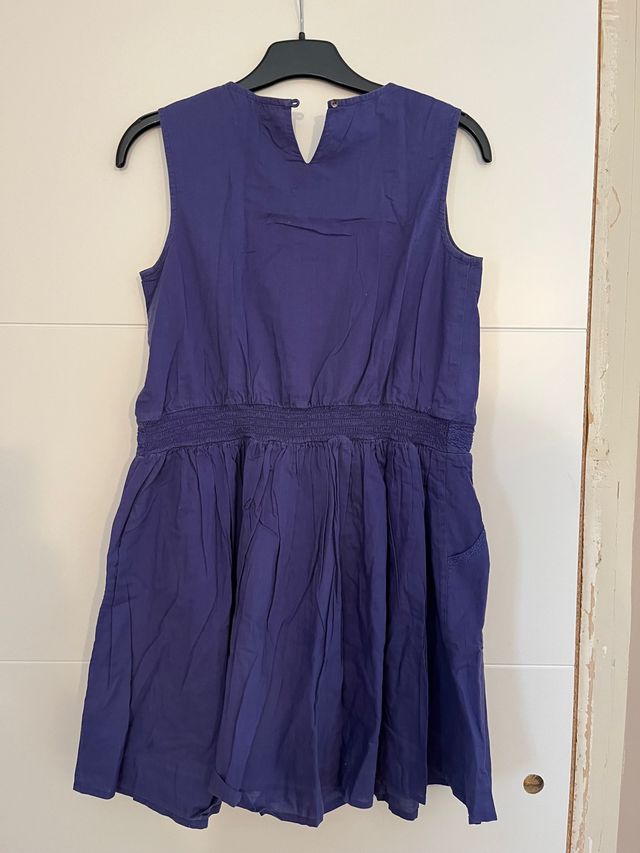 Vestido azul petróleo de Massimo Dutti