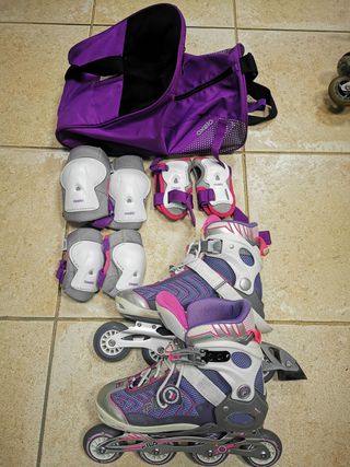 Patines en línea Fila Wizy aluminio violeta/pink