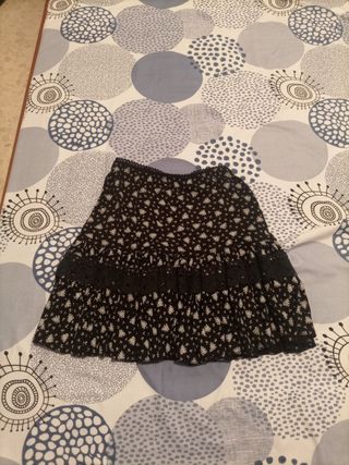 falda de punto elástica