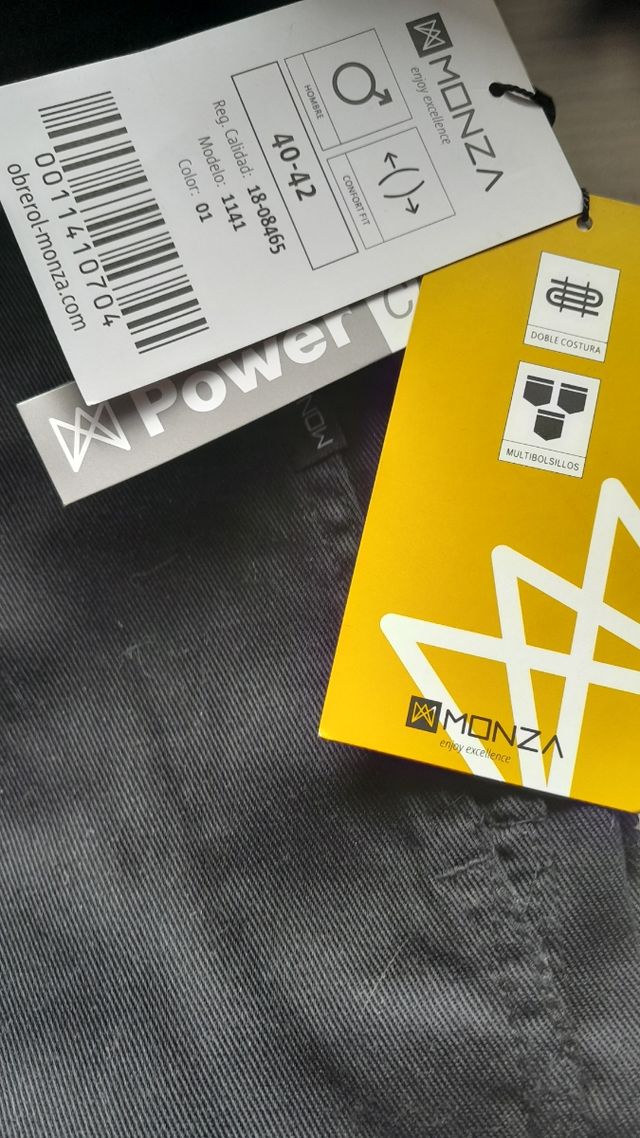 PANTALON TRABAJO MONZA T/ 40/42 y 44/46
