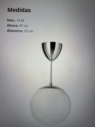 Lámpara de techo preciosa Ikea mod. HOLJES