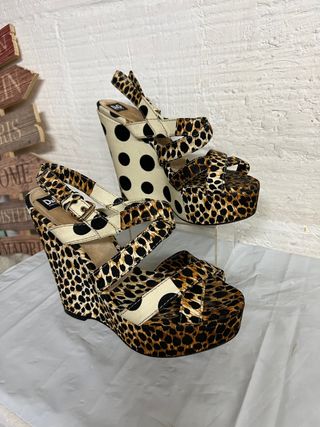SANDALIAS DOLCE & GABBANA LEOPARDO/TOPOS T. 39