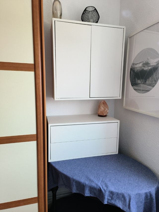 DORMITORIO ENTERO con colchón y somier de madera