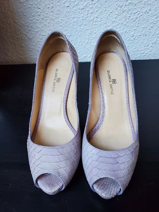 Zapatos peep toe Gloria Ortiz talla 38