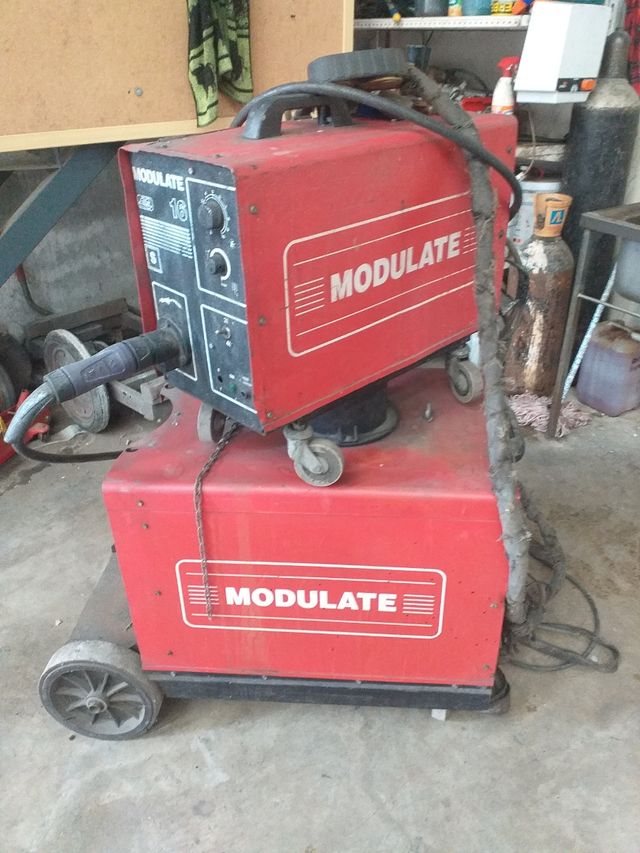 soldador de hilo con carro