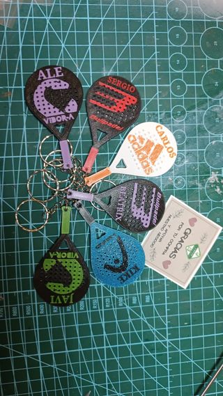 Llavero PERSONALIZADO RAQUETA PADEL