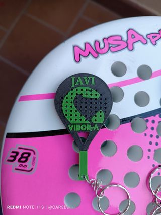 Llavero PERSONALIZADO RAQUETA PADEL
