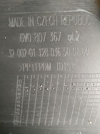 Rejilla paragolpes delantero Skoda Fabia