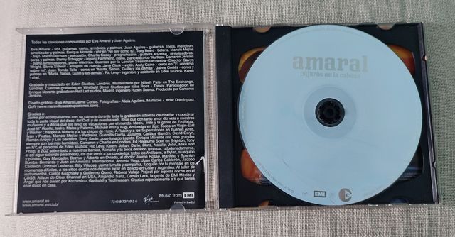 CD AMARAL "Pájaros en la cabeza"