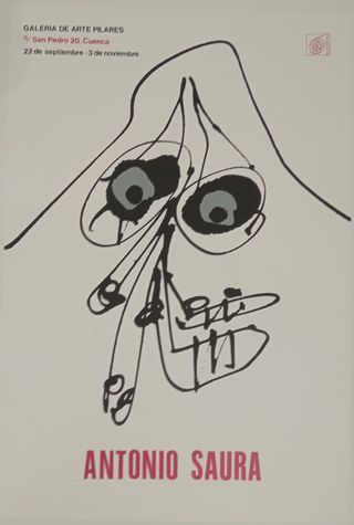 Cartel serigrafíco Antonio Saura