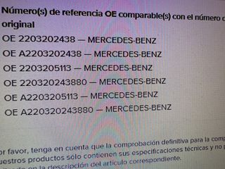 Amortiguador neumático Mercedes Clase S W220