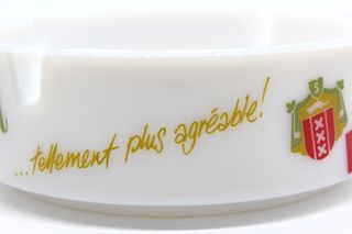 Cenicero vintage, pasta de vidrio Peter Stuyvesant