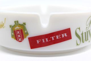 Cenicero vintage, pasta de vidrio Peter Stuyvesant