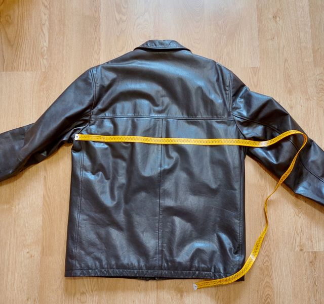 Chaquetón cuero hombre Caramelo