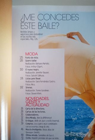 REVISTA VOGUE Nº 250 - ENERO AÑO 2009