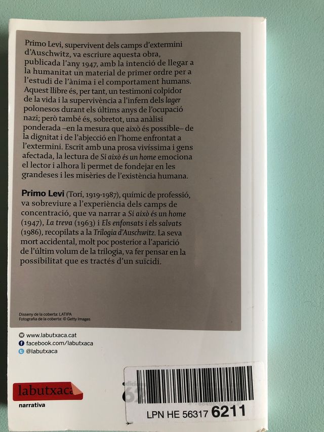 Si això és un home- Primo Levi