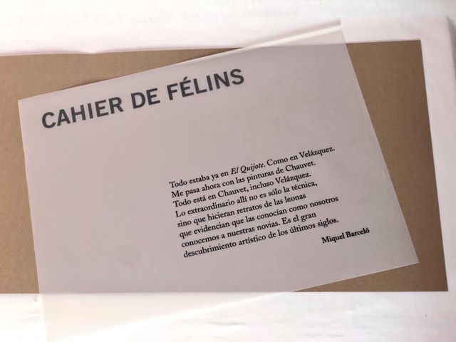 Cahier de Félins, Miquel Barceló