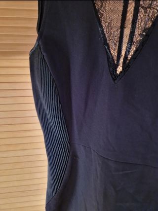 Vestido fiesta negro Zara