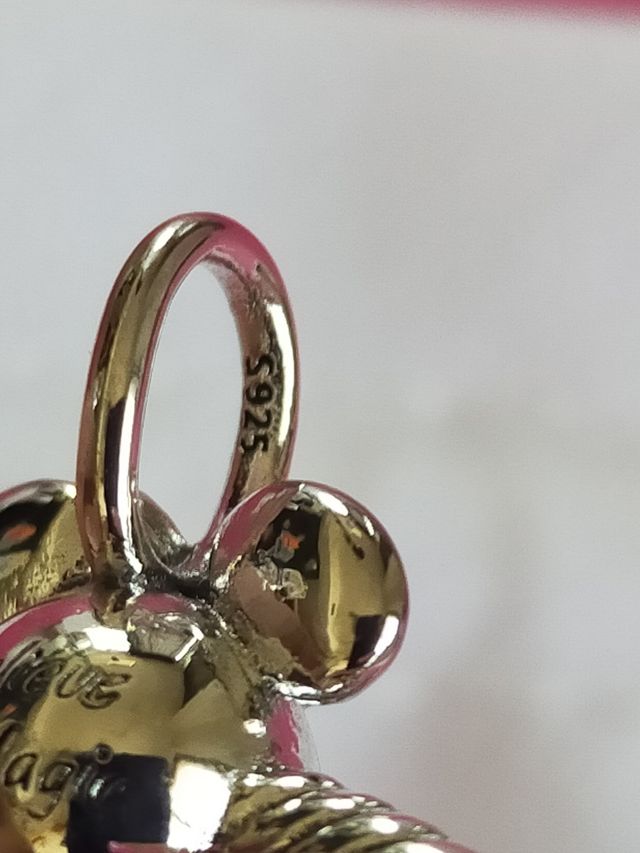 colgante como Pandora de plata de ley