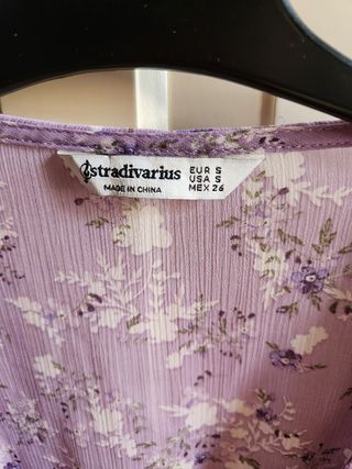 Blusa cruzada de Stradivarius talla s