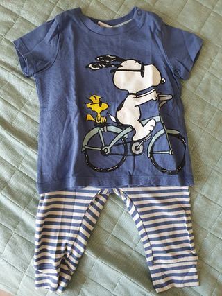 set di un completo h&m e una salopette prenatal